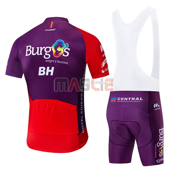 Maglia Burgos BH Manica Corta 2019 Viola Rosso